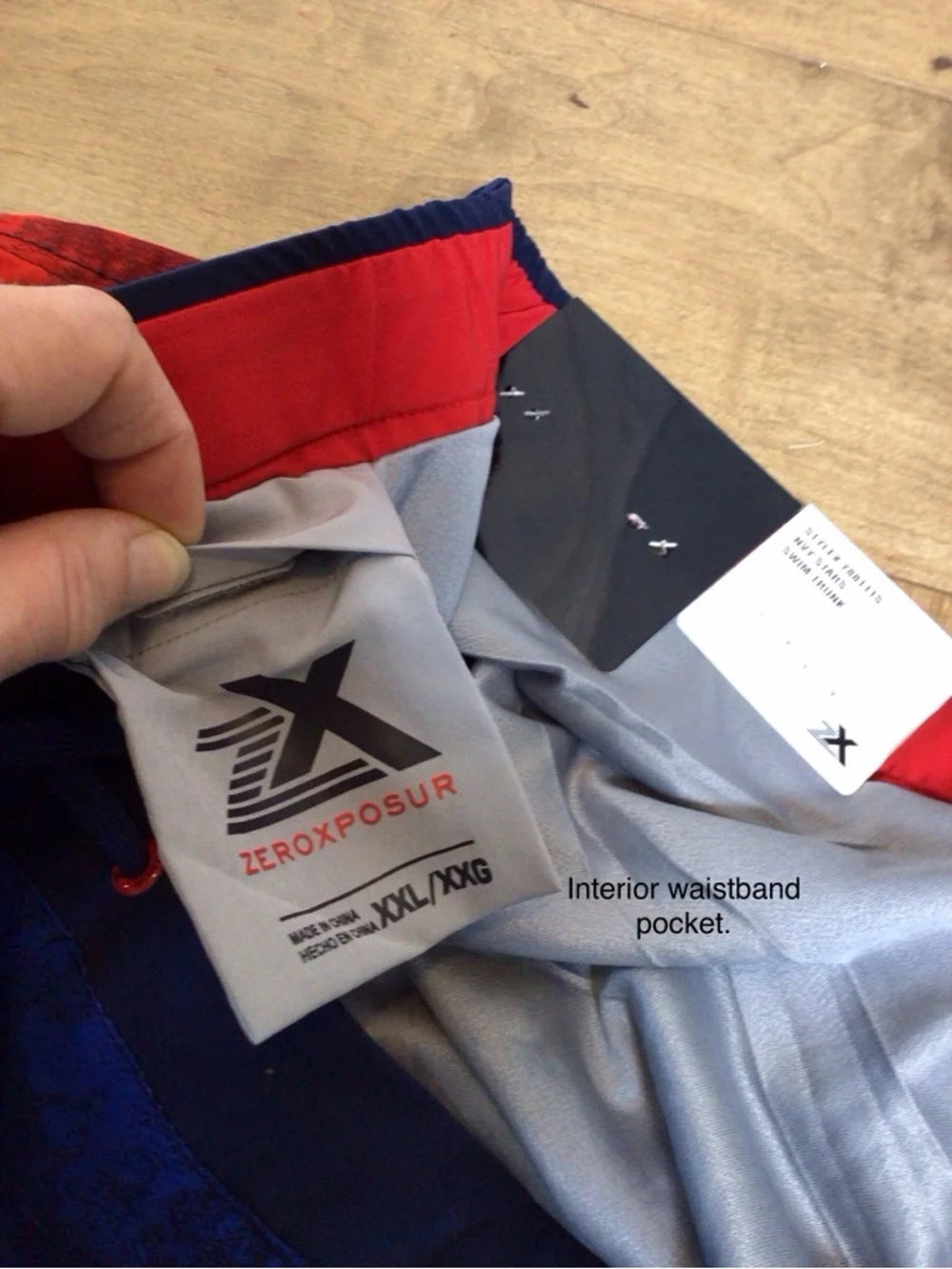 ZeroXposur Men’s Patriotic Swim Trunks Size L or XXL UPF 50 Quick Dry